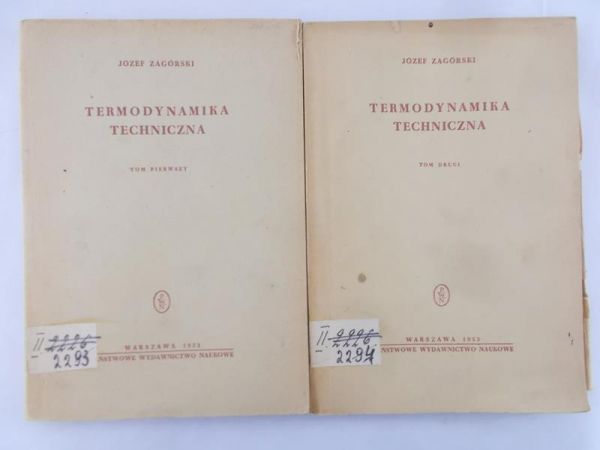 Zagórski Józef - Termodynamika techniczna tom 1-2