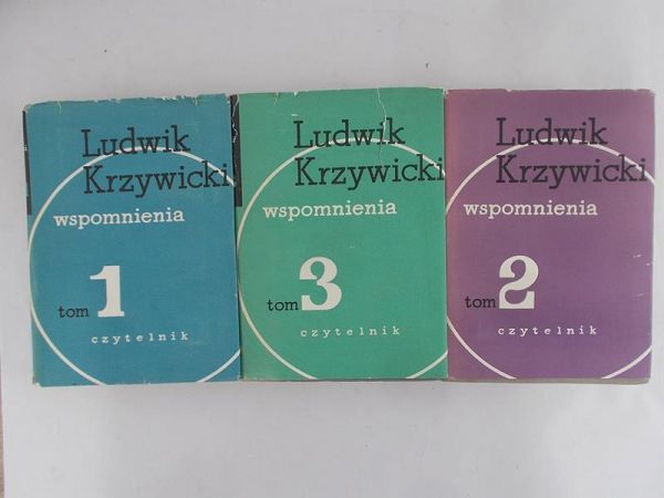 Krzywicki Ludwik - Wspomnienia. Tom I-III