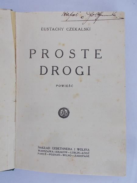 Czekalski Eustachy - Proste drogi, 1927 r.