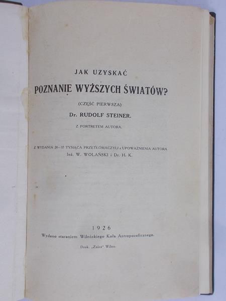 Swiętochowski Aleksander - Jak uzyskać wyższych światów 1926 r