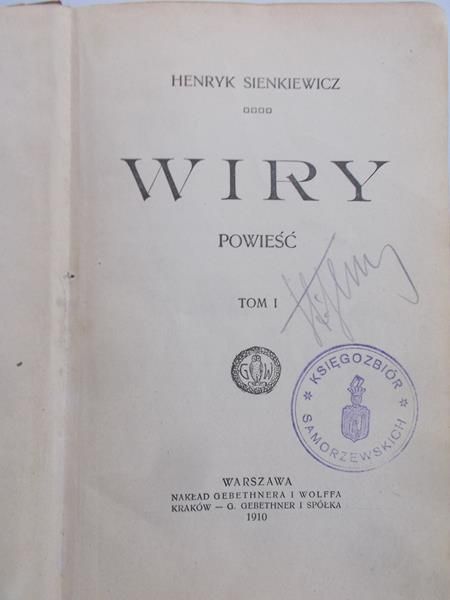 Wiry, Tom I, 1910 r.