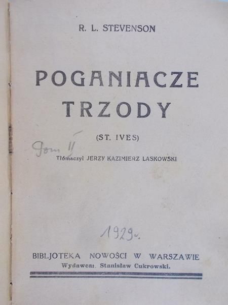 Stevenson R. L. Piotrowski Grzegorz - Poganiacze trzody, tom II. Obrazki amerykańskie, ok 1926 r.