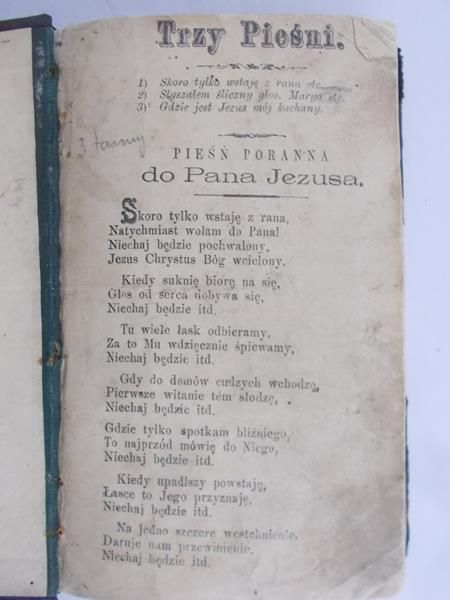 Zbiór pieśni religijnych, 1908 r.