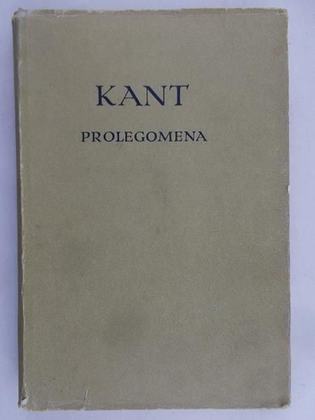 Kant Immanuel - Prolegomena