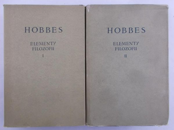 Hobbes Tomasz - Elementy filozofii, Tom I-II, BKF