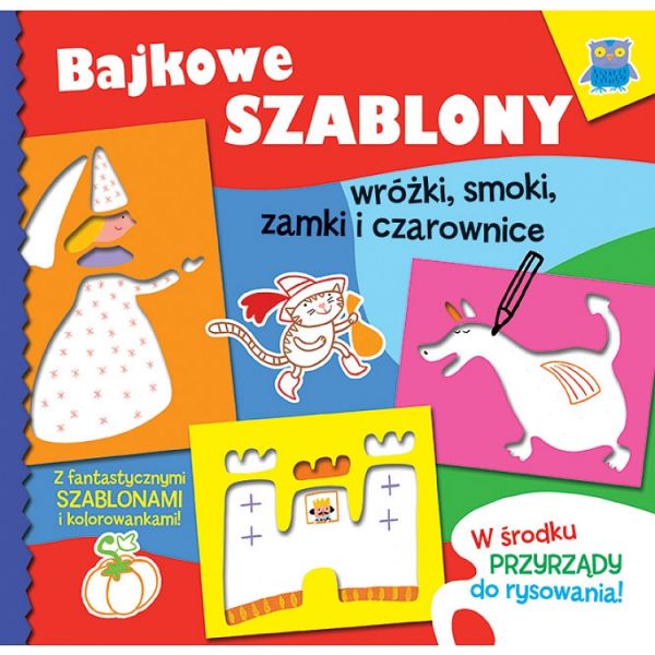 Bajkowe szablony. Wróżki, smoki, zamki