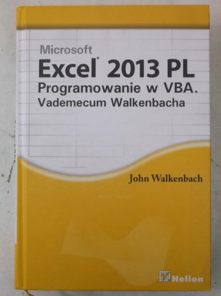 Walkenbach John - Excel 2013 PL Programowanie w VBA