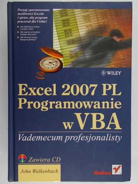 Excel 2007 PL. Programowanie w VBA + CD