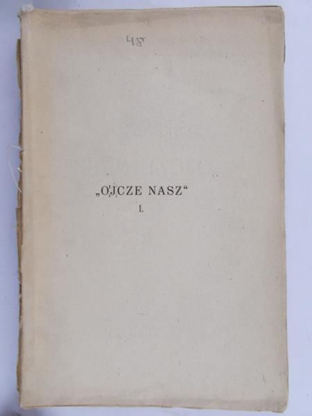 Toth Tihamer - ,,Ojcze Nasz", 1939 r., tom I