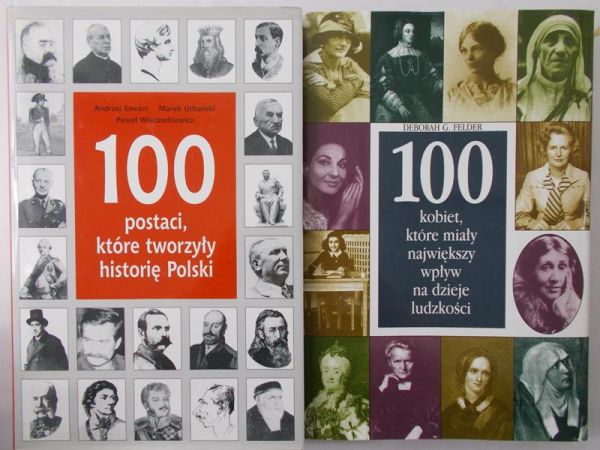 Szwarc Andrzej/Świerkowski Maciej -  100 postaci, które tworzyły historię Polski/ 100 kobiet, vktóre miały największy wpływ na dzieje ludkości