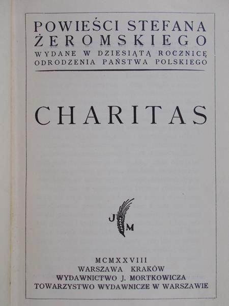 Żeromski Stefan - Charitas, 1928 r.