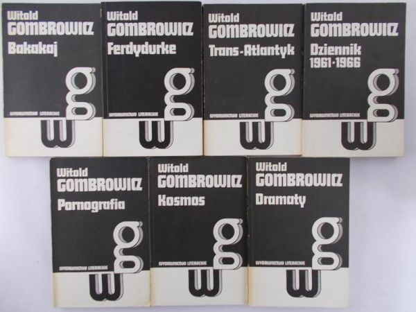Gombrowicz Witold - Zestaw 7 książek