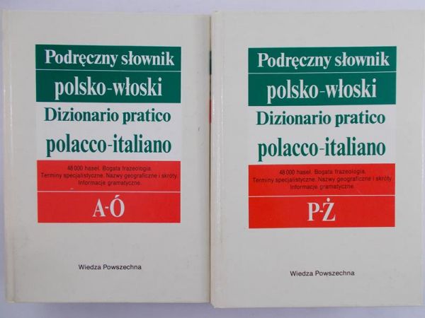 Meisels Wojciech - Podręczny słownik Polsko-Włoski. Tom I-II.