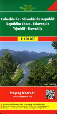 Czechy Słowacja mapa drogowa 1:400 000. Nowa