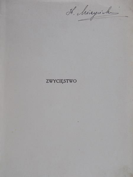 Korzeniowski Joseph Conrad - Zwycięstwo, 1920 r.