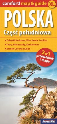 Praca zbiorowa - Polska Część południowa 2w1 przewodnik i mapa