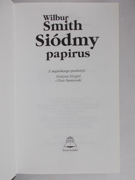 Smith Wilbur - Siódmy papirus