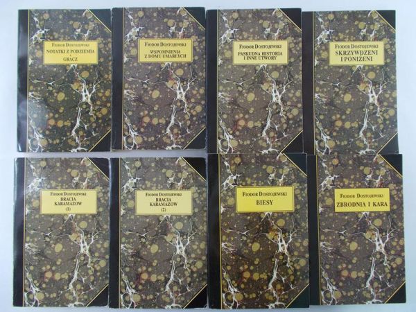 Fiodor Dostojewski - Gracz, Biesy, Zbrodnia i Kara, Bracia Karamazow 1, 2 , Wspomnienia z domu umarłych, Skrzywdzeni i poniżeni, Paskudna historia i inne utwory