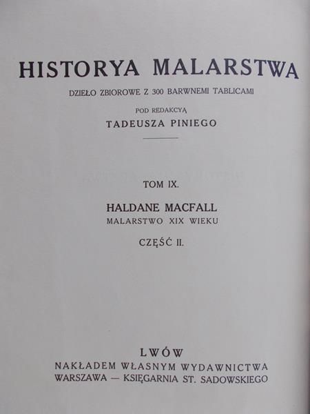 Pini Tadeusz (red.) - Historya malarstwa