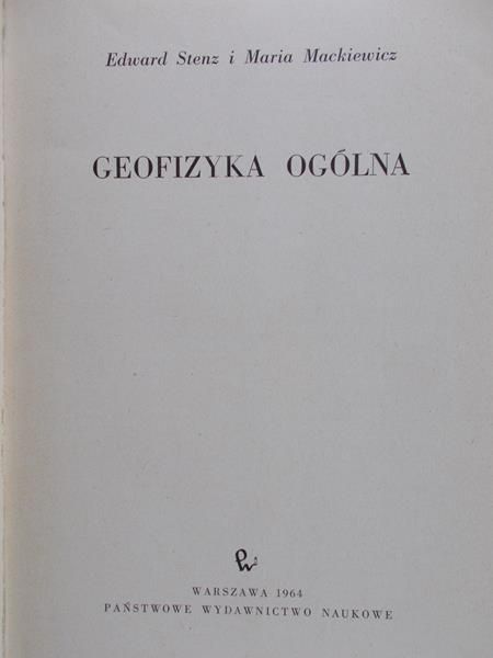 Stenz Edward - Geofizyka ogólna