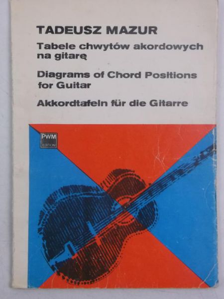 Mazur Tadeusz - Tabele chwytów akordowych na gitarę