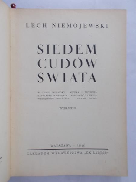 Niemojewski Lech - Siedem cudów świata, 1948 r.