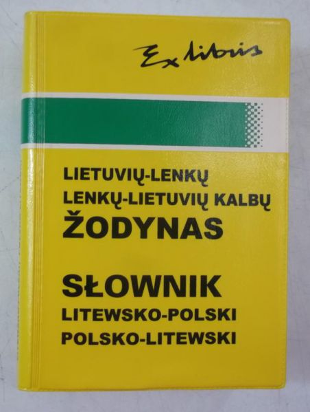 Exlibris - Słownik litewsko- polski, polsko- litewcki