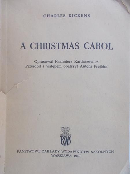 Dickens Charles - A Christmas carol, 1949 r.