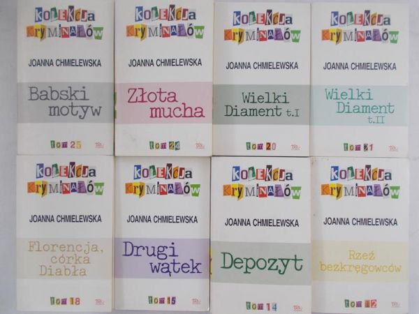 Chmielewska Joanna - Kolekcja kryminałów, zestaw 8 książek