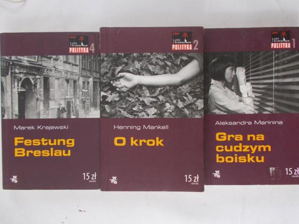 Marinina Aleksandra, Mankell Henning, Krajewski Marek - Gra na cudzym boisku/O krok/Festung Breslau