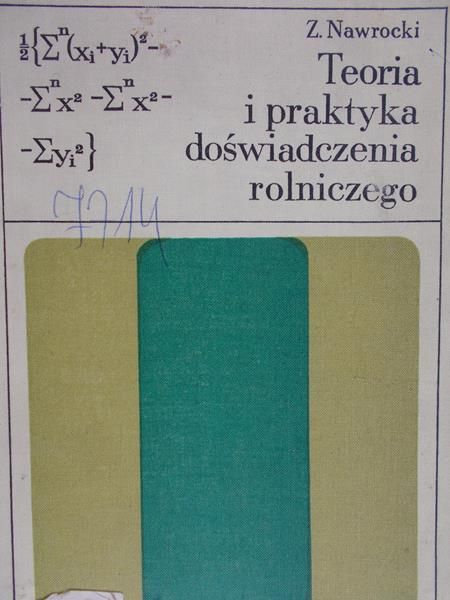 Nawrocki Z. - Teoria i praktyka doświadczenia rolniczego