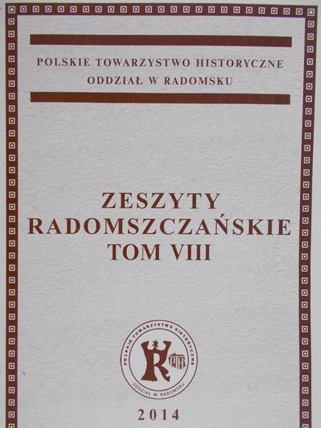 Nowak Tomasz(red) - Zeszyty Radomszczańskie tom VIII
