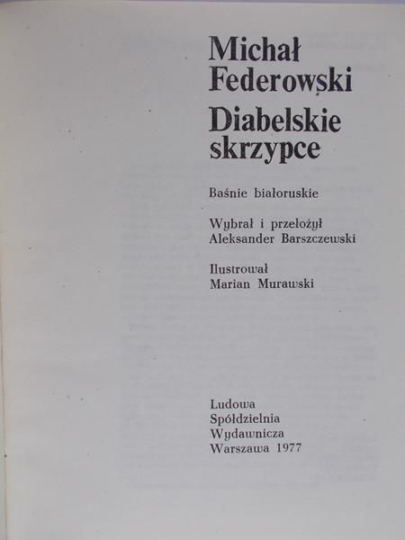 Federowski Michał - Diabelskie skrzypce