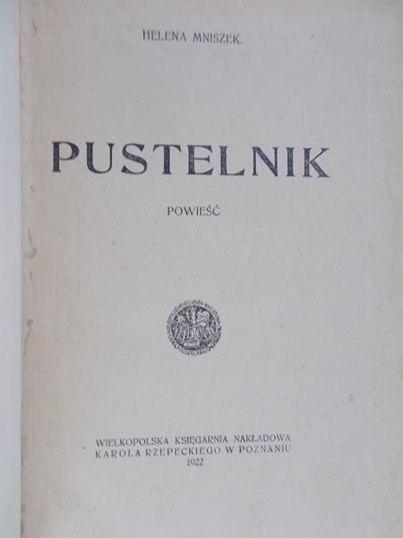 Mniszek Helena - Pustelnik, 1922