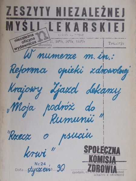 Chłop Zbigniew (red.) - Zeszyty niezależnej myśli lekarskiej