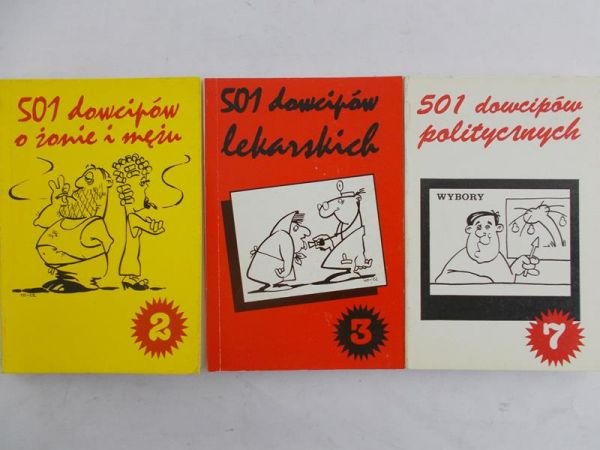 Sinicka Iwona (red.) - 501 dowcipów o żonie i mężu/501 dowcipów lekarskich/501 dowcipów politycznych