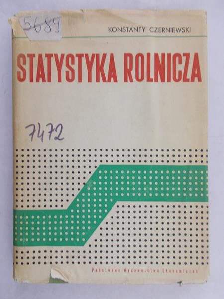Czerniewski Konstanty - Statystyka rolnicza