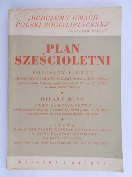Bierut Bolesław - Plan sześcioletni, 1950 r.