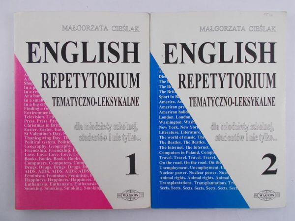 Cieślak Małgorzata - English. Repetytorium tematyczno-leksykalne, Tom I i II