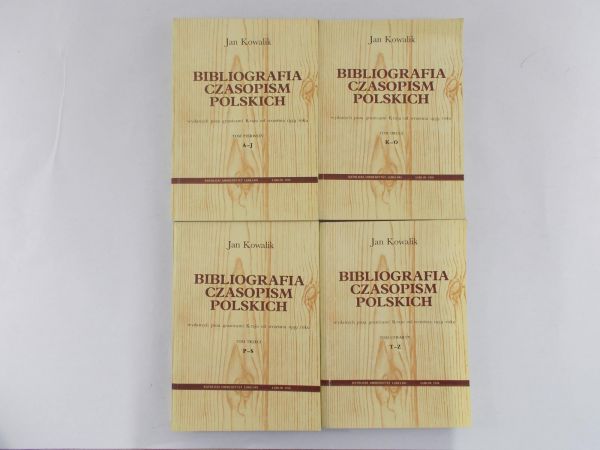 Kowalik Jan - Bibliografia czasopism polskich TOM 1-4