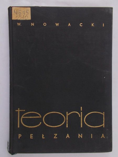 Nowacki Witold - Teoria pełzania