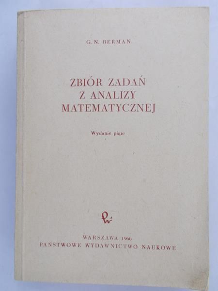 Berman G. N. - Zbiór zadań z analizy matematycznej