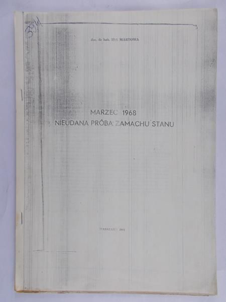 Martowa Ida - Marzec 1968. Nieudana próba zamachu stanu