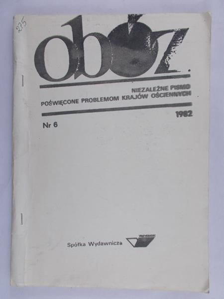 Obóz. Niezależne pismo poświęcone problemom krajów ościennych, Nr. 6, 1903