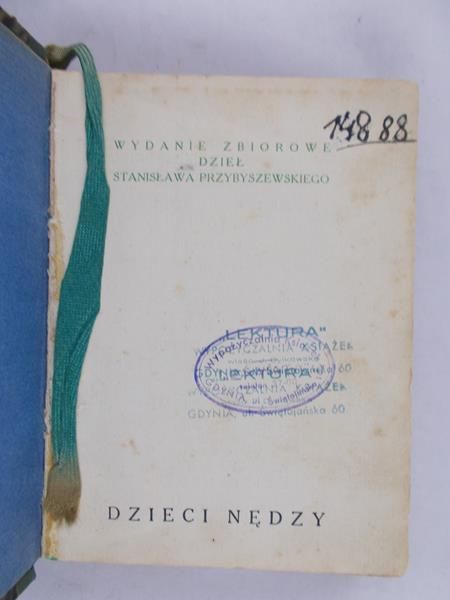 Przybyszewski Stanisław - Dzieci nędzy, 1929r.