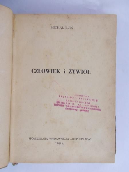 Iljin Michał - Człowiek i żywioł, 1948