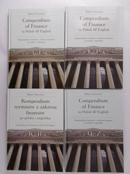 Patterson Robert - Compendium of Finance in Polish and English, IV tomy