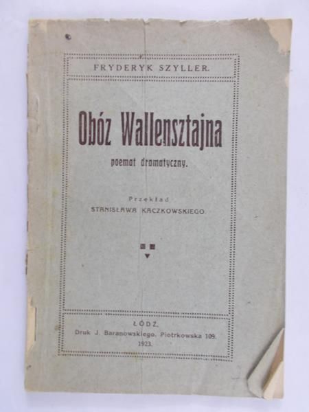 Szyller Fryderyk - Obóz Wallensztajna, 1923