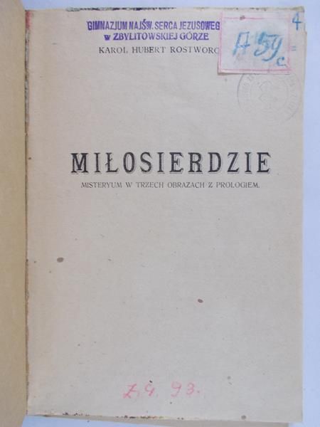 Rostworowski Karol Hubert - Miłosierdzie, 1920