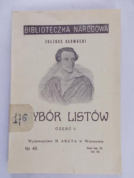 Słowacki Juliusz - Wybór listów cz. II, 1911 r.